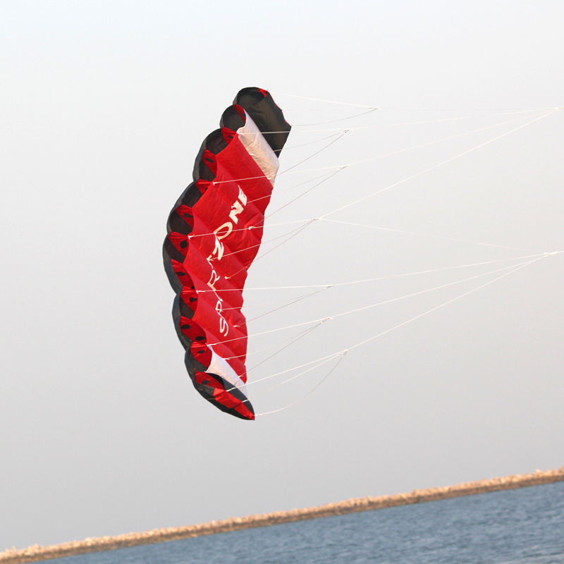 Cometa de Parafoil de doble lí - Kite Surf Bar Control reseña y precio