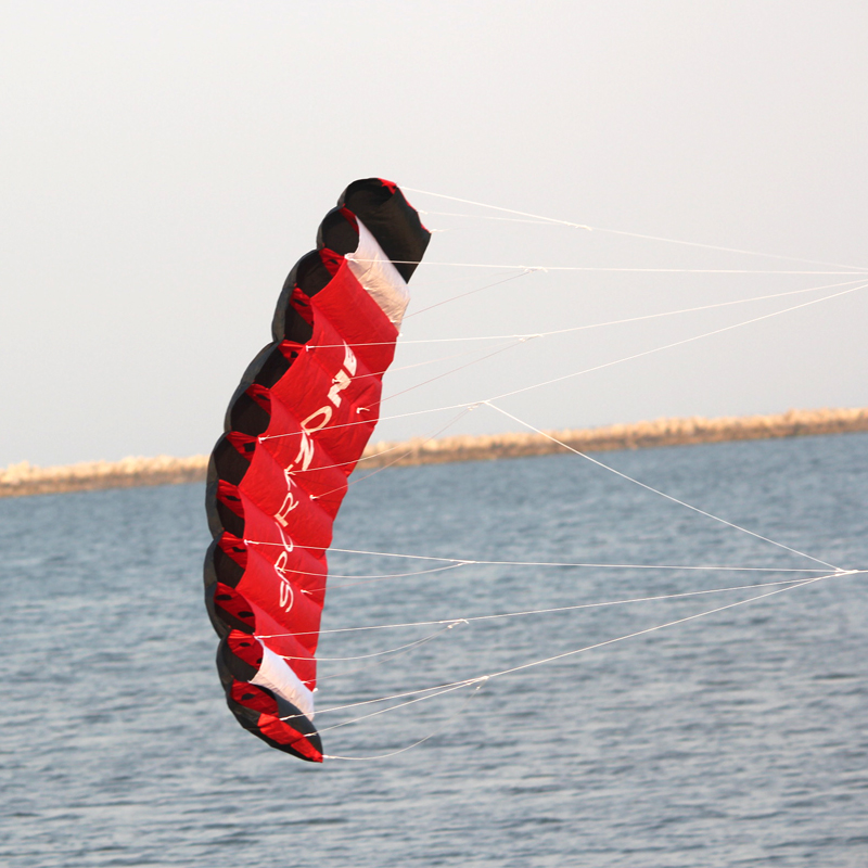 Cometa de Parafoil de doble lí - Kite Surf Bar Control reseña y precio
