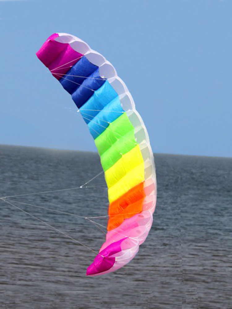 Cometa de Parafoil de doble lí - Kite Surf Bar Control reseña y precio